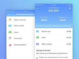 Savings Economic Overview Bank App Mock Ups Banking App Finance App App