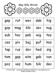 This download contains 27 decodable lists of nonsense words that can be used along with any reading or phonics nonsense word fluency homework for kindergarten. 10 Nonsense Words Ideas Nonsense Words Nonsense Words Fluency Reading Intervention
