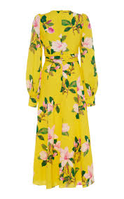 Floral Silk Midi Dress By Andrew Gn Moda Operandi In 2020 Midi Dress Silk Midi Dress Dresses