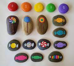 Candy Painted Rocks Hand Painted Rocks Rock Painting Art Painted Rocks