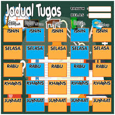 Contoh jadual bertugas kelas yang boleh diedit. Jadual Bertugas Kelas Yang Kreatif Jadual Bertugas Pelajar 2 Ibnu Battuta 2019 Tugas Hari Memadam Papan Tulis Menyapu Lantai Menyusun Kerusi Dan Meja Membuang Sampah Ahad Isnin Selasa Rabu Khamis