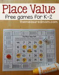 Place Value Games For K 2 Guided Math First Grade Math Education Math