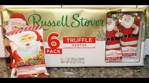 russell stover peppermint cream santa
