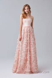 2019 Abiye Elbise Modelleri Pudra Uzun Omzu Acik Tul Etek Cicek Islemeli Elbise Elbise Modelleri The Dress