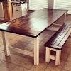 X brace farmhouse table from cherished bliss. 1