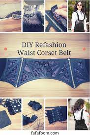Diy Refashion Taillenkorsettgurtel Mit Austauschbaren Stoffen Fafafoom Com Fa Diy Refashion Taillenkorsettgurt Aterbruka Klader Klader Sy Egna Klader