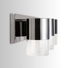 Whether you want something subtle like a flush a: Logan 3 Light Black Chrome Led Bath Vanity Fixture Overstock 28546224