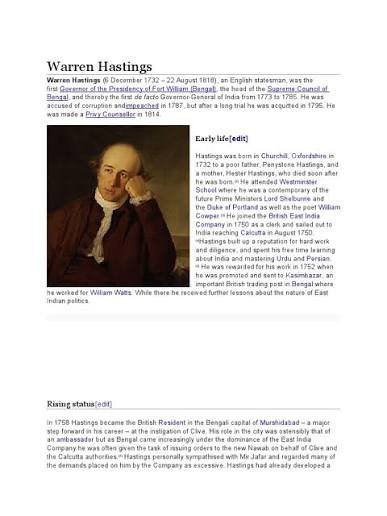 Warren Hastings: First Governor-General of India | PDF | British India | South Asia
