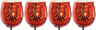 Novaliv 4x Teelichthalter Zum Stecken Rot Teelichtglaser Kerzenhalter Kerzenpicks Fur Adventskranz Glas Weihnachten 6cm In 2020 Teelichtglaser Teelichthalter Kerzen