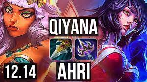 QIYANA vs AHRI (MID) | 9/0/1, 73% winrate, Legendary | KR Master | 12.14 -  YouTube
