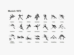 In such page, we additionally have number of images out there. The 1972 Munich Olympics Use Elements From Tokyo S Pictograms But The Figures Are Thinner And More Uniform Credi Pictogram Olympics Summer Olympics Sports