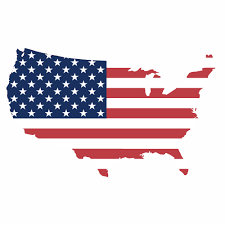 Usa Flag Map Sticker Usa Map Flag Usa Flag