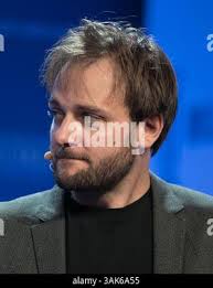 Pinterest co-founder and chief product officer Evan Sharp is photographed  outside the New York Stock Exchange, Thursday, April 18, 2019, before the  company's IPO. (AP Photo/Richard Drew Stock Photo