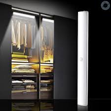 Under Cabinet Lighting Wireless Rechargeable Cabinet Lights Led Motion Sensor Night Light For Closet Cabinet Wardrobe Stairs White Magnetic Under Counter Lighting Closet Light 20 Leds 3 Packs Emergency Light Fixtures