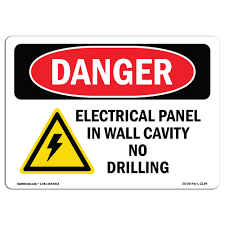 The basic procedure for circuit breaker box labeling. Osha Danger Sign Electrical Panel In Wall Cavity Heavy Duty Sign Or Label Ebay