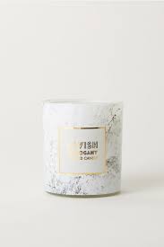 Scented Candle In Glass Holder White Lavish Mahogany Home All H M Ca 1 Scented Candles Candles Dripping Candles