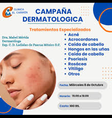 ✨ ¡Tu piel merece cuidados especializados! ✨ En Clínica El Carmen te  invitamos a nuestra Campaña Dermatológica con la Dra. Mabel Mérida,  especialista en el diagnóstico y tratamiento de enfermedades de la