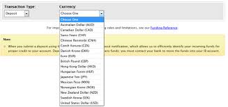 Noc's (notification of changes) is cor. Depositing Funds Classic Account Management