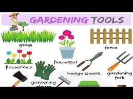 In The Garden Vocabulary In English Eslbuzz Learning English Garden Tools English Vocabulary Gardening Tools Names