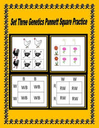 Genetic Punnett Square Practice Dominance Incomplete Dominance And Monohybreds Punnett Squares Life Science Middle School Middle School Science