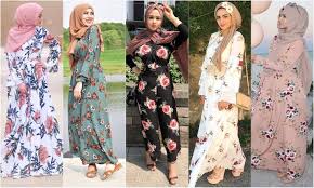 Outfit ala selebgram terbaru : Padupadan Floral Dress Ala Selebgram Scarf Media