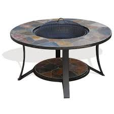 Dawoo fire pit with bbq grill shelf,barbecue brazier,table brazier garden patio heater/bbq/ice pit with waterproof cover (3 in 1fire pit table & grill) (square) 4.4 out of 5 stars 1,419 £89.99 £ 89. Madeira Slate Mosaic Fire Pit Table Amazon Co Uk Garden Outdoors Fire Pit Patio Fire Pit Table Wood Burning Fire Pit