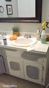 Transform your vanity with fresh paint, hardware, countertops, and more to get a new look without replacing the entire unit. Before After My Pretty Painted Bathroom Vanity
