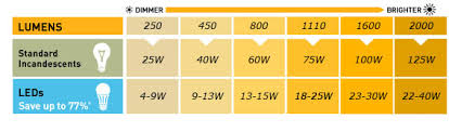 18 Ageless Incandescent Conversion Chart