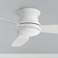 52 Concept Ii White Flushmount Led Ceiling Fan 19w21 Lamps Plus Led Ceiling Fan Ceiling Fan Ceiling Fan With Light