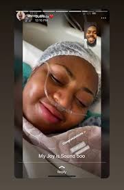 Actress Regina Daniels welcomes first child with husband, a baby boy.