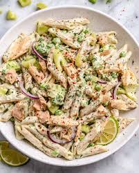 Creamy Tuna Pasta Salad Recipe In 2020 Tuna Salad Pasta Healthy Fitness Meals Creamy Tuna Pasta