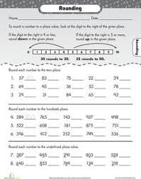 Let S Go Rounding Worksheet Education Com Third Grade Math 2nd Grade Math Rounding Worksheets