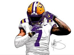 Jamar Chase 2020 Giants Football Lsu Football College Football Art