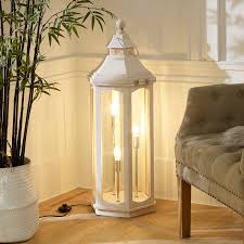 Whatever the style you are looking for, we will have something for you White Washed Wooden Lantern Floor Lamp