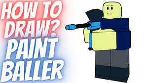 How to draw PAINTBALLER? - TDS - Roblox Tower DEFENSE Simulator - YouTube