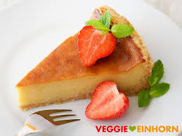 Süße optische täuschung mit sojajoghurt & vanille. Bester Veganer Kasekuchen Einfaches Rezept