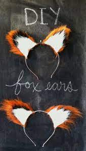 Diy No Sew Fox Ears Animal Halloween Costumes Fox Costume Animal Costumes