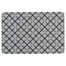 Sketchy Angled Crossed Checks Floor Mat Black And White Gifts Unique Special B W Style Dog Food Container Area Rugs Floor Mats