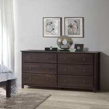 It's contemporary design and clean lines will complement any decor. Grain Wood Furniture Shaker 6 Drawer Dresser Walmart Com Walmart Com