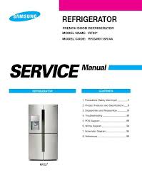 Samsung Rf23j9011sr Aa French Door Refrigerator Original Service Repair And Factory Technicians Guide This S Refrigerator Service Samsung Rf23j9011sr Samsung