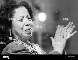 Fernanda de Utrera (Fernanda Jiménez Peña). Peña flamenca, Jaén 1987 Stock  Photo