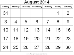 August 2014 Calendar Printable Template Http Www Calendarvip Com August Calendar Html August 2014 Calendar 2014 Calendar Printable Calendar Printables