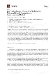 Asian countries are not only embracing crypto asset unfortunately, despite crypto's growth, there are still misconceptions about the asian markets the views and opinions expressed herein are the views and opinions of the author and do not necessarily. Pdf Can We Predict The Winner In A Market With Network Effects Competition In Cryptocurrency Market