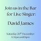 David James Sings Live at the SVRA Club. event image