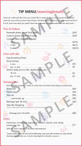 We're big fans of the free layout app from instagram. Design A Professional Onlyfans Tip Menu By Chelseakelling Fiverr