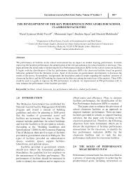 If you run a small business and haven't been using the term kpi organizations use key performance indicators in a variety of ways and across each department. Https Www Utm My Intrest Files 2017 05 17 The Development Of The Key Performance Indicators For School Classroom Facilities Pdf