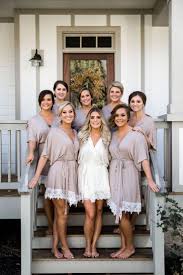Love These Robes For Getting Ready On The Wedding Day Bridesmaid Get Ready Outfit Bridesmaid Brides And Bridesmaids
