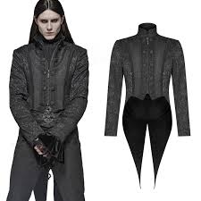 Gothic clothing goth clothes alternative fashion. Victorian Goth Brocade Tailcoat Sterling Boudoir Noir