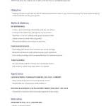 resume templates for cocktail waitresses