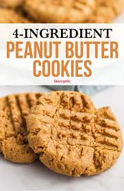 4 Ingredient Peanut Butter Cookies Recipe Clean Eating Recipes For Dinner Recipes Butter Cookies